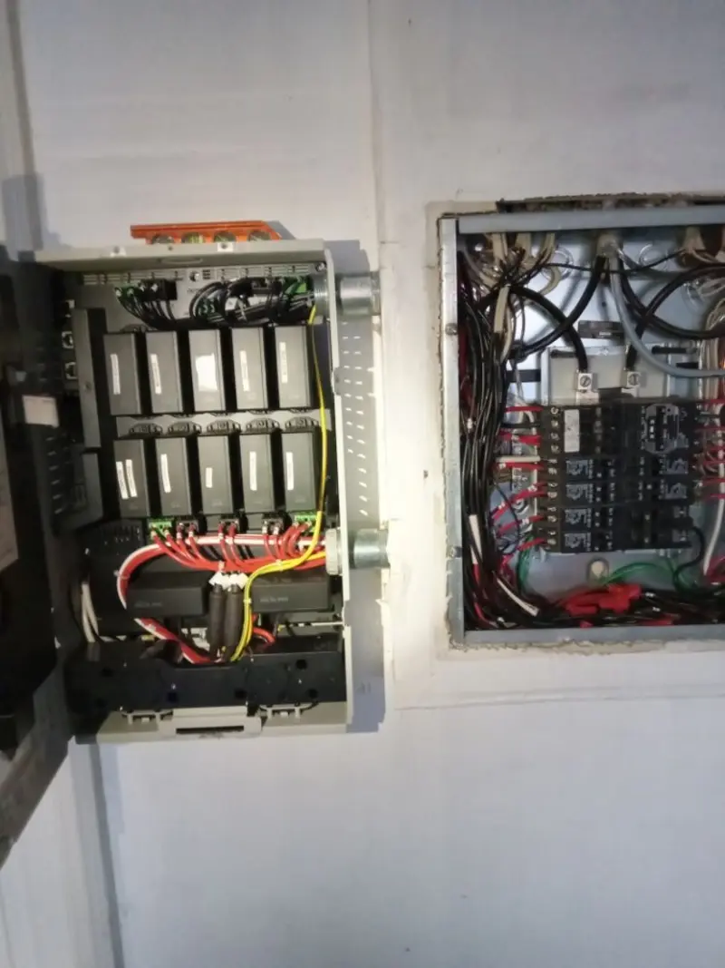 Electrical panel upgrade completed for Security Camera Wiring in Sun Prairie